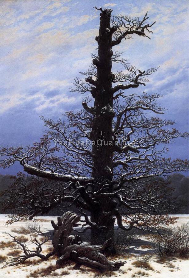 The Oaktree In The Snow - 卡斯帕尔·大卫·弗里德里希